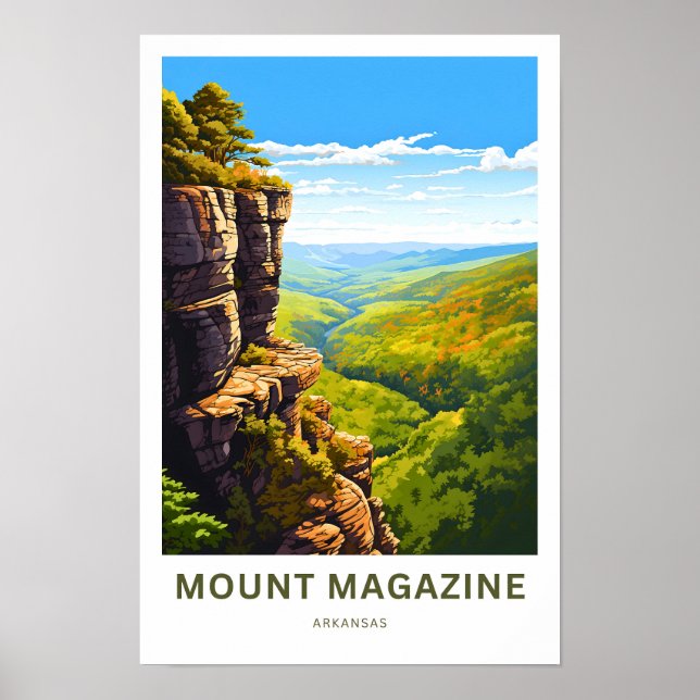 Mount Magazine Arkansas Travel Print (Front)
