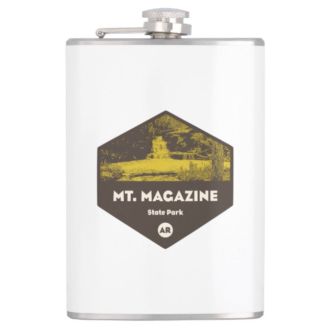Mount Magazine State Park Arkansas Flask (Front)
