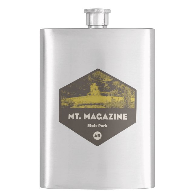 Mount Magazine State Park Arkansas Flask (Front)