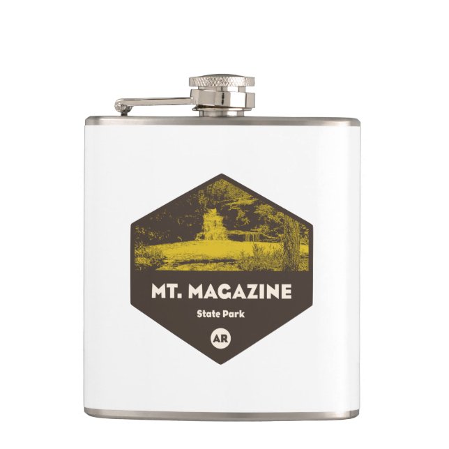 Mount Magazine State Park Arkansas Flask (Front)
