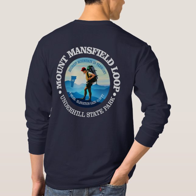 Mount Mansfield Loop (C) T-Shirt (Back)