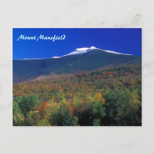 Mount Mansfield Seasons Postcard (Front)