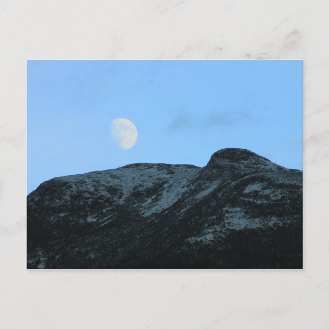 Mount Mansfield Summit Moon Postcard (Front)