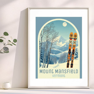 Mount Mansfield Vermont ski resort vacation Poster