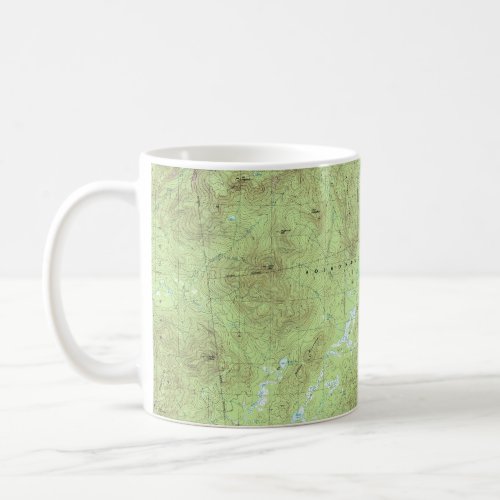 Mount Marcy Topographical Map _ Adirondack Park Coffee Mug