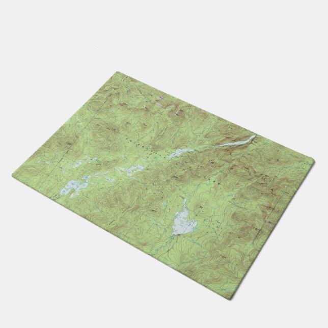 Mount Marcy Topographical Map - Adirondack Park Doormat (Angled)