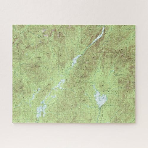 Mount Marcy Topographical Map _ Adirondack Park Jigsaw Puzzle