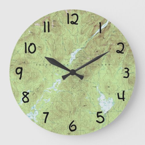 Mount Marcy Topographical Map _ Adirondack Park Large Clock