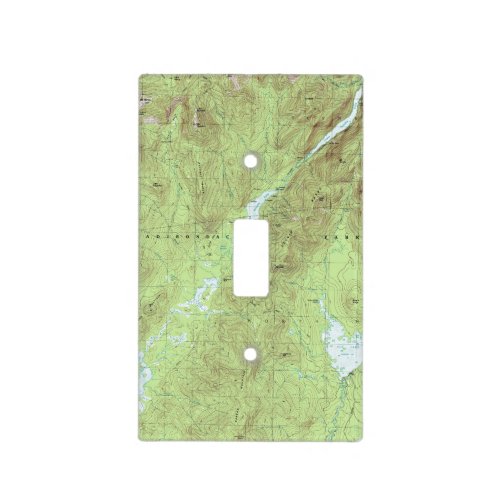 Mount Marcy Topographical Map _ Adirondack Park Light Switch Cover