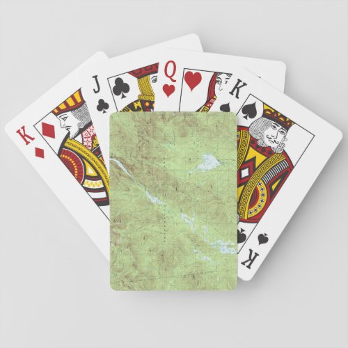 Mount Marcy Topographical Map _ Adirondack Park Playing Cards