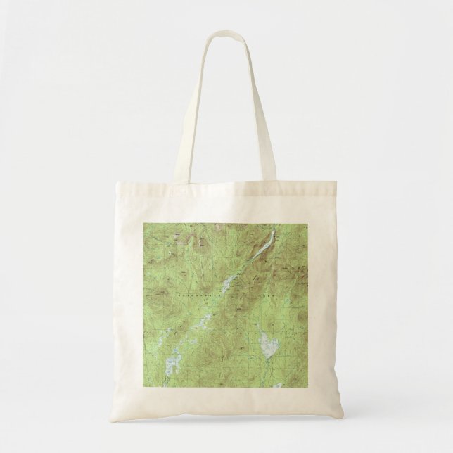 Mount Marcy Topographical Map - Adirondack Park Tote Bag (Front)