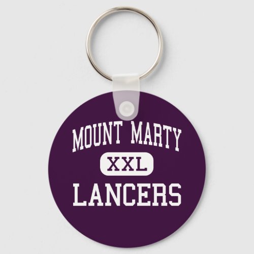 Mount Marty _ Lancers _ High _ Cedar Rapids Iowa Keychain