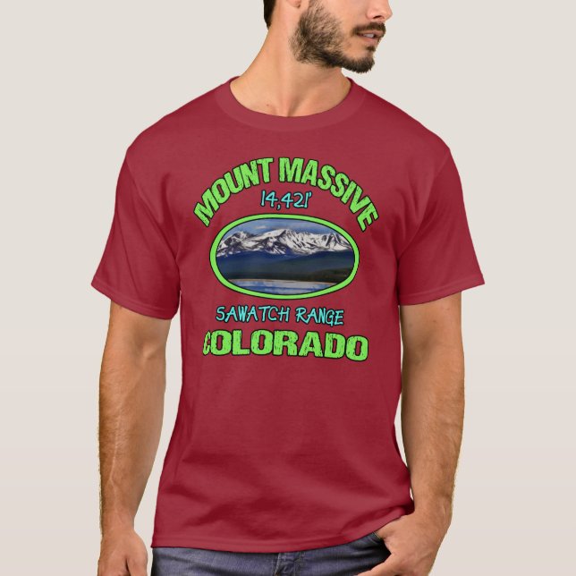 Mount Massive, Colorado T-Shirt (Front)