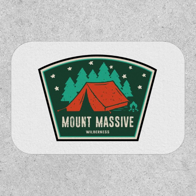 Mount Massive Wilderness Colorado Camping Patch (Front)