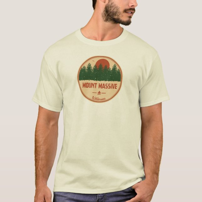 Mount Massive Wilderness Colorado T-Shirt (Front)