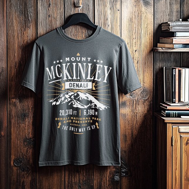 Mount McKinley Denali Alaska Vintage T-Shirt (Mount McKinley Denali Alaska Vintage T-Shirt)