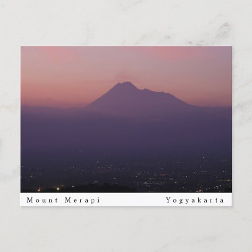 Mount Merapi Postcard