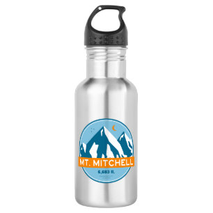 Mount Mitchell North Carolina Stars Moon Stainless Steel Water Bottle