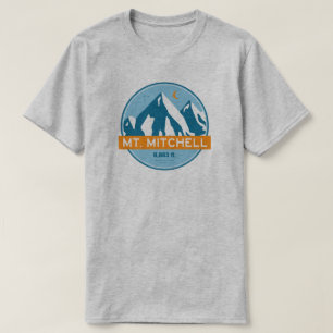 Mount Mitchell North Carolina Stars Moon T-Shirt