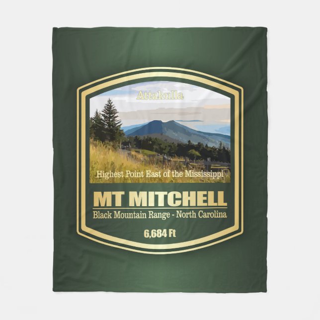 Mount Mitchell (PF) Fleece Blanket (Front)
