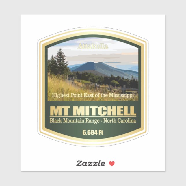 Mount Mitchell (PF) Sticker (Sheet)