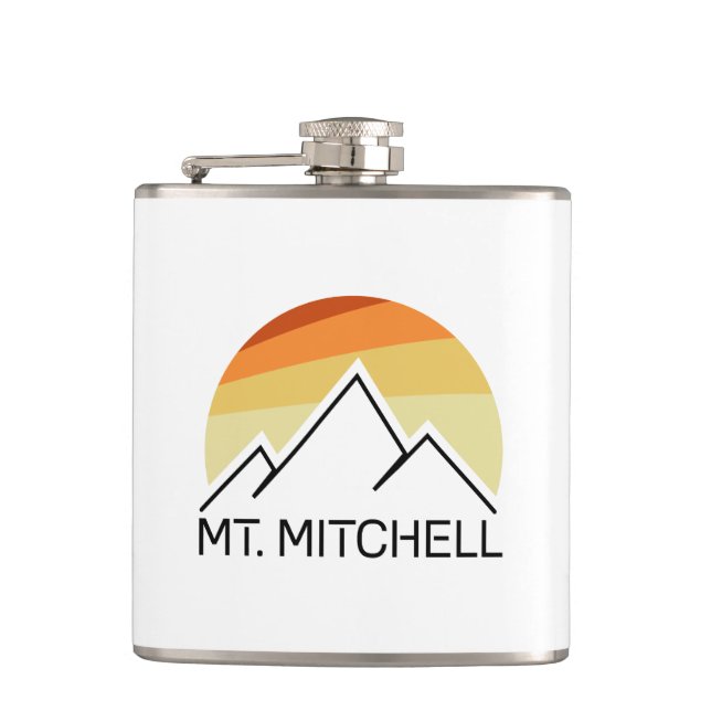 Mount Mitchell Retro Flask (Front)