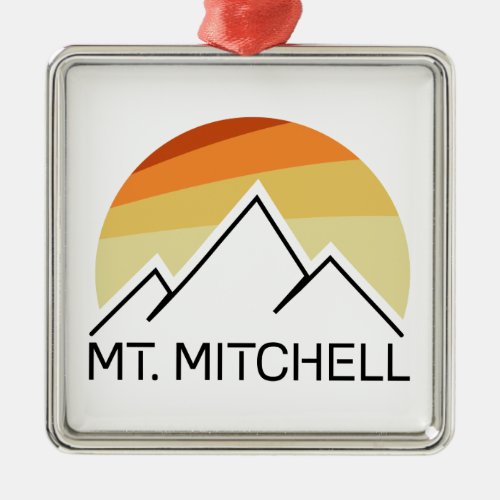 Mount Mitchell Retro Metal Ornament