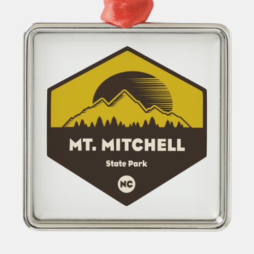Mount Mitchell State Park Metal Ornament