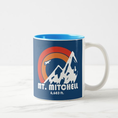 Mount Mitchell Sun Eagle Two_Tone Coffee Mug