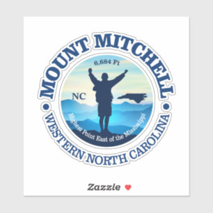 Mount Mitchell (V) Sticker