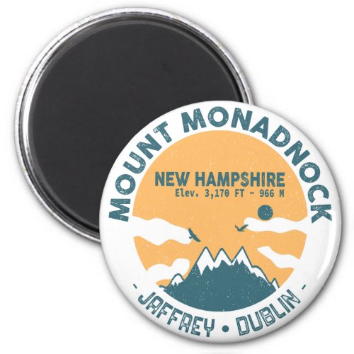 Mount Monadnock New Hampshire _ Retro Vintage Magnet