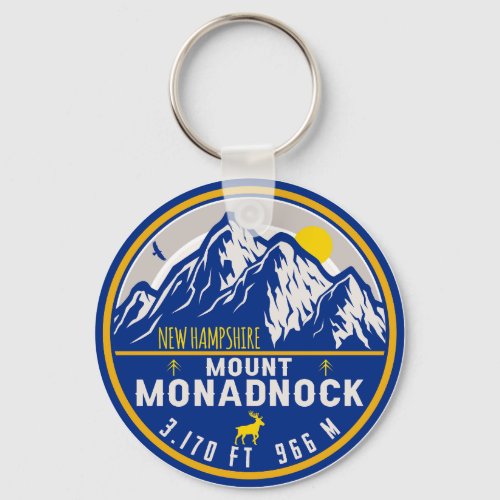 Mount Monadnock New Hampshire Vintage Souvenirs Keychain
