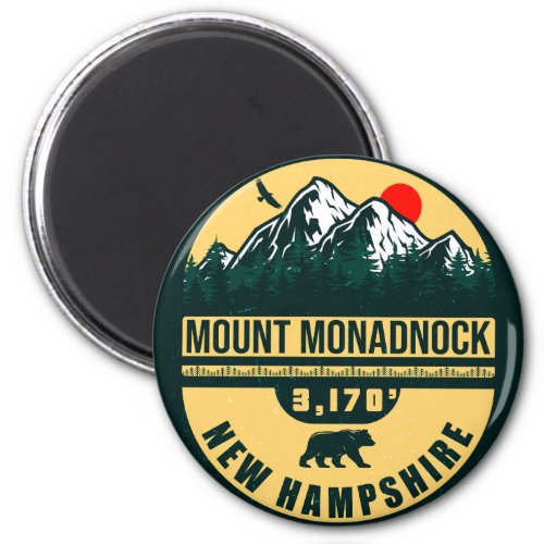 Mount Monadnock New Hampshire Vintage Souvenirs Magnet