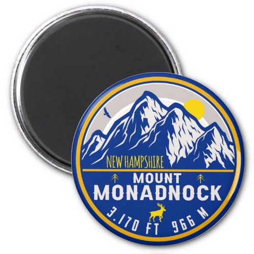 Mount Monadnock New Hampshire Vintage Souvenirs Magnet
