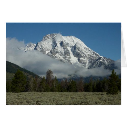 Mount Moran and Clouds at Grand Teton