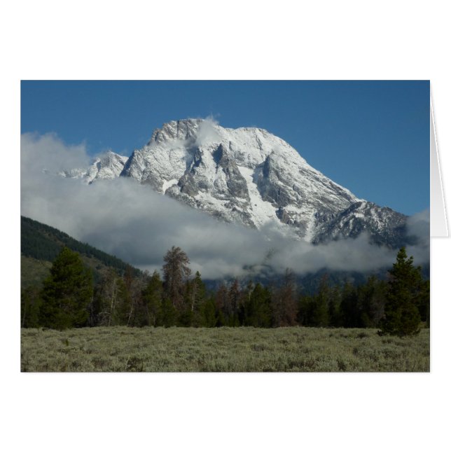 Mount Moran and Clouds at Grand Teton (Front Horizontal)