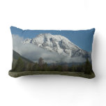Mount Moran and Clouds at Grand Teton Lumbar Pillow