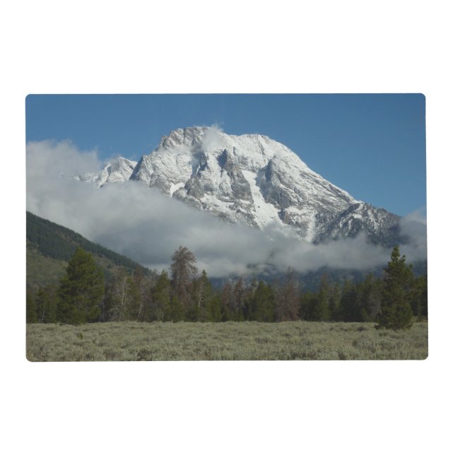 Mount Moran and Clouds at Grand Teton Placemat (Front)