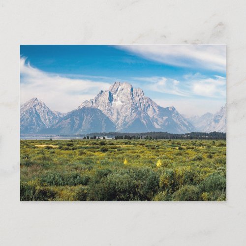 Mount Moran in Grand Teton National Park Postcard