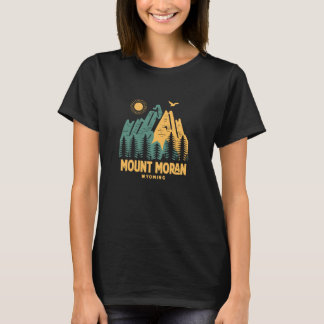 Mount Moran Mountains Wyoming Hiking Outdoors Vint T-Shirt