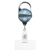 Mount Moran Reflection at Grand Teton Badge Holder (Front)