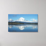 Mount Moran Reflection at Grand Teton Canvas Print