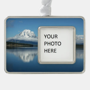 Mount Moran Reflection at Grand Teton Christmas Ornament