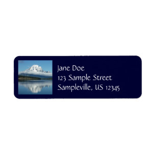 Mount Moran Reflection at Grand Teton Label