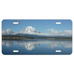 Mount Moran Reflection at Grand Teton License Plate