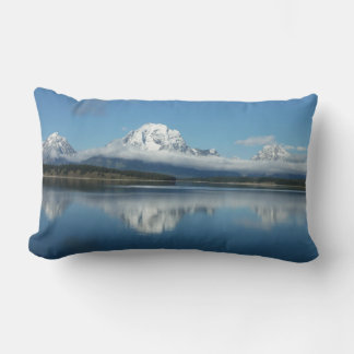 Mount Moran Reflection at Grand Teton Lumbar Pillow
