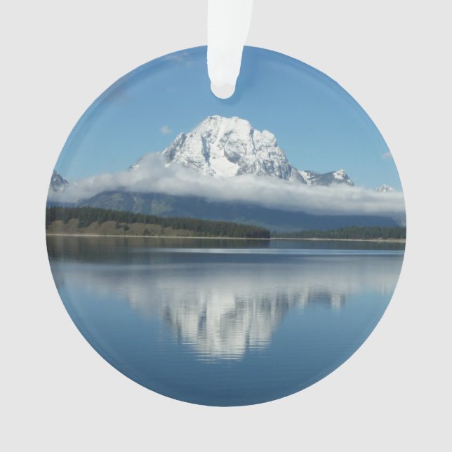 Mount Moran Reflection at Grand Teton Ornament (Front)
