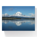Mount Moran Reflection at Grand Teton Paperweight