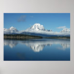 Mount Moran Reflection at Grand Teton Poster