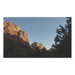 Mount Moroni and Jacob's Peak at Zion Rectangular Sticker